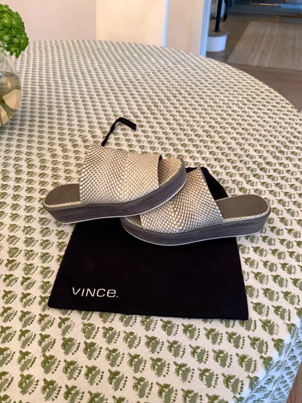 Vince Saskia Platform Slide Sandals | Womens Size 40